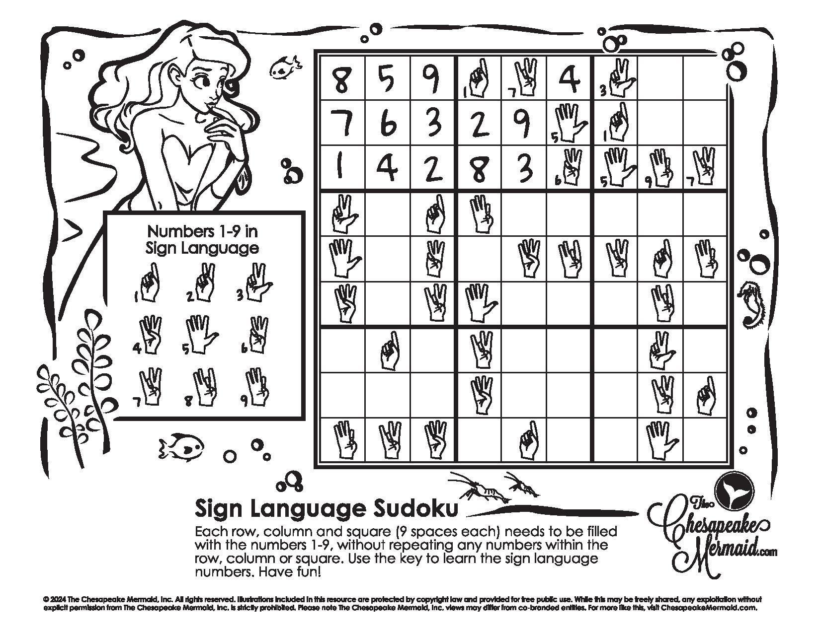 Sign Language Sudoku!