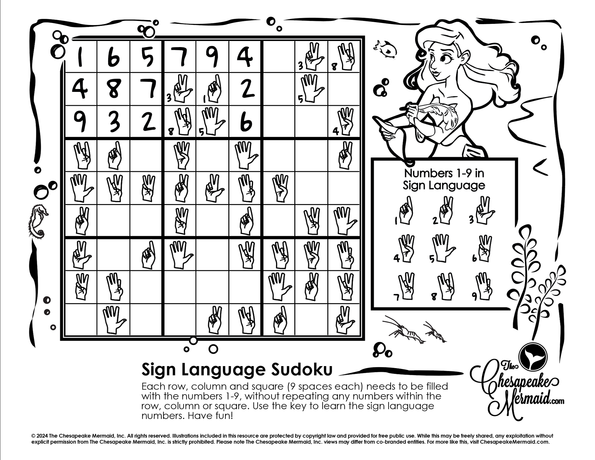 Sign Language Sudoku